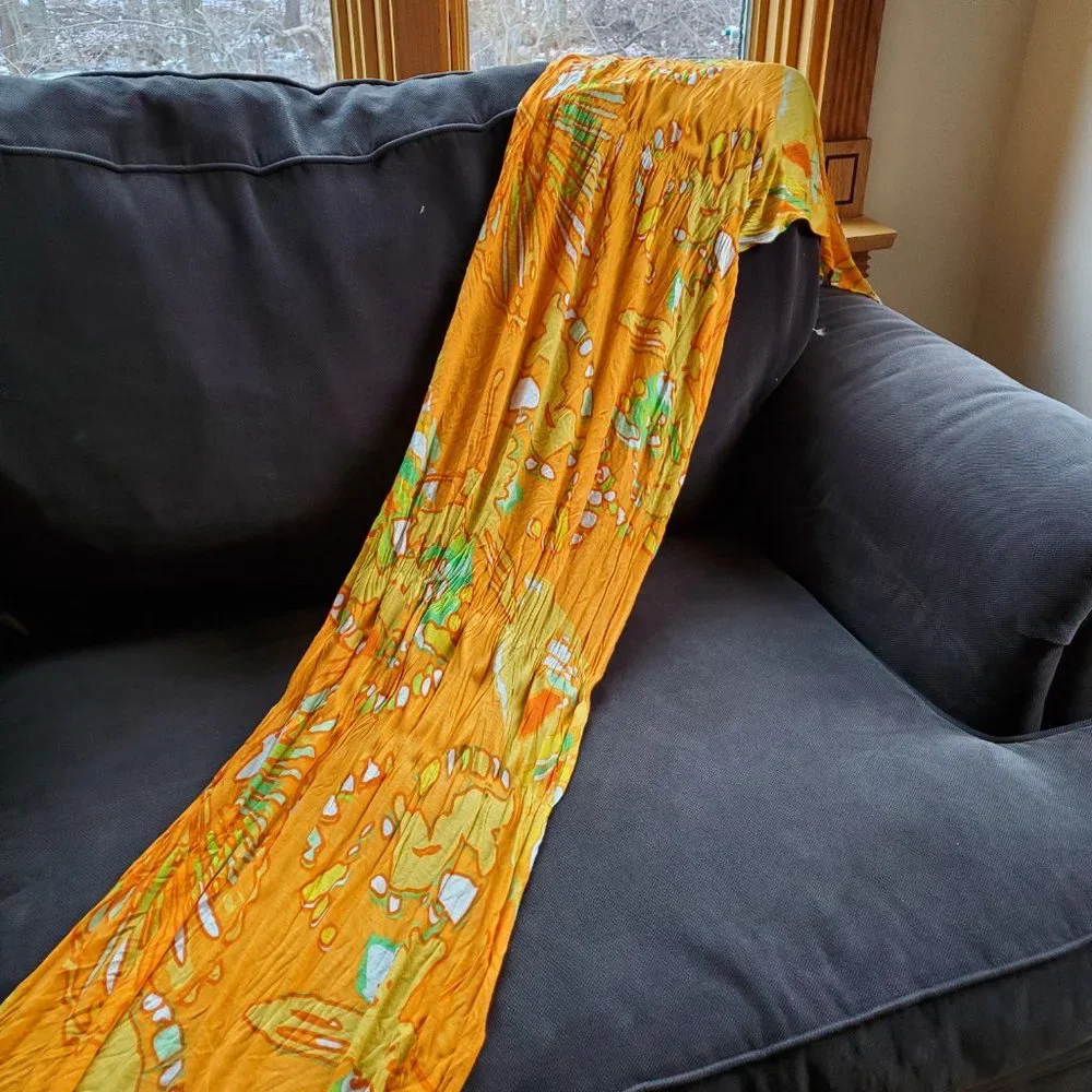 NWOT Old Navy Orange/Green Scarf One Size